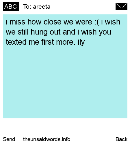 unsent message to areeta