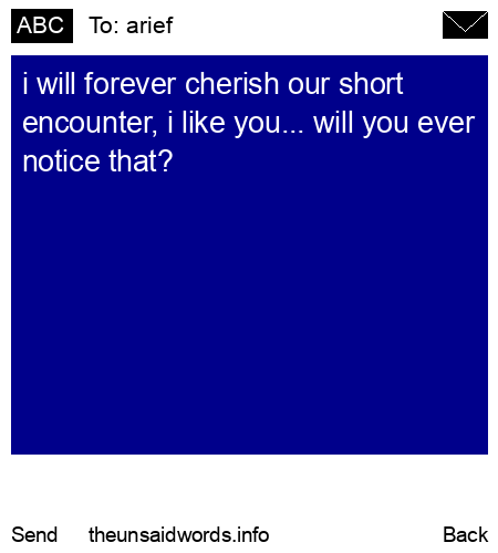 unsent message to arief