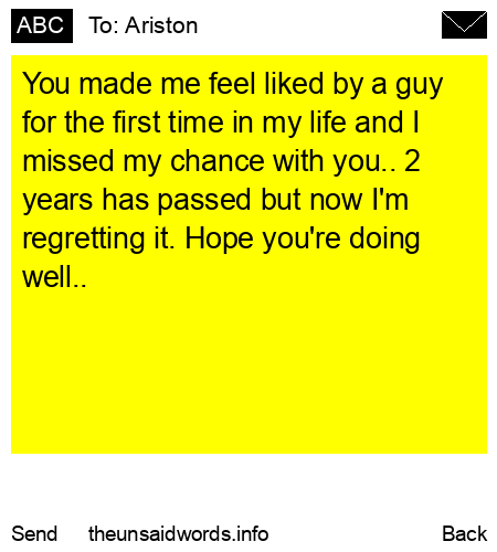 unsent message to Ariston