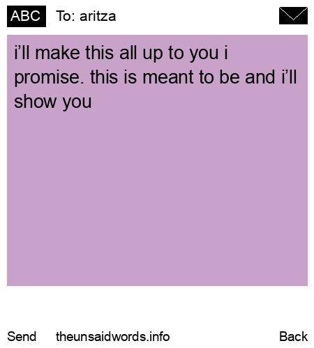 unsent message to aritza 