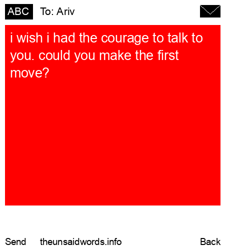 unsent message to Ariv