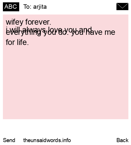 unsent message to arjita