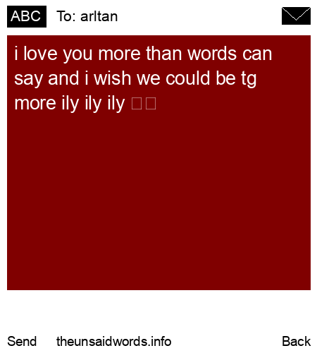 unsent message to arltan
