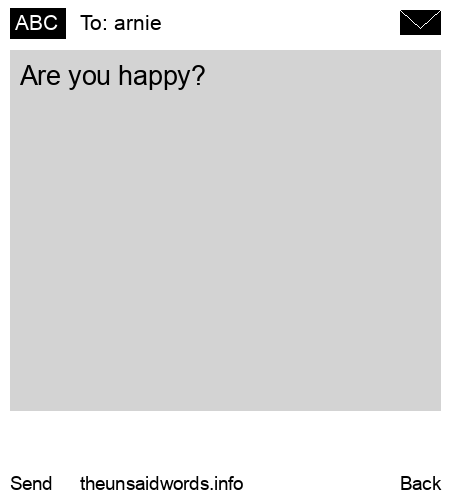 unsent message to arnie