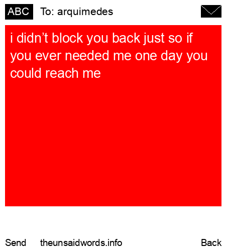 unsent message to arquimedes 