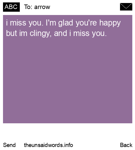 unsent message to arrow