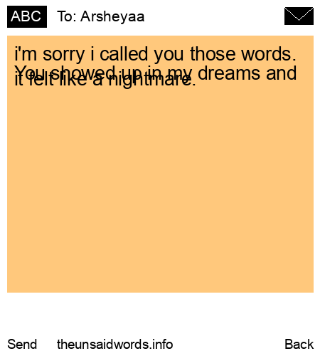 unsent message to Arsheyaa 