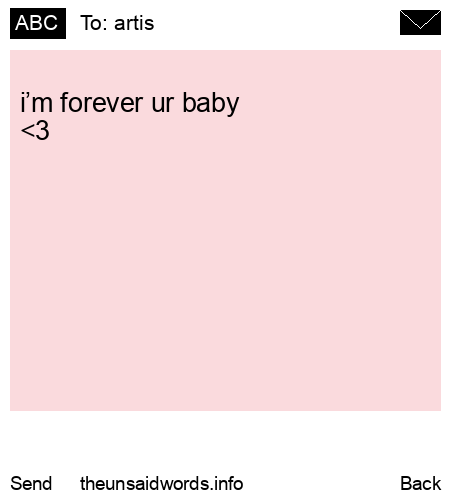 unsent message to artis