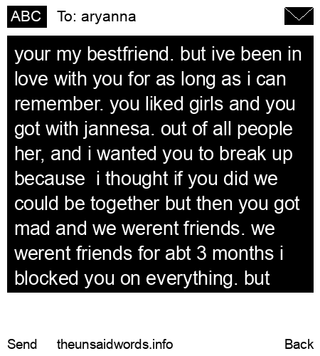 unsent message to aryanna