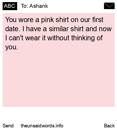 unsent message to Ashank