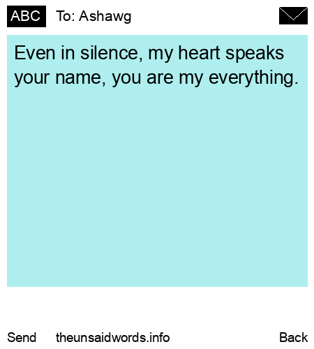 unsent message to Ashawg