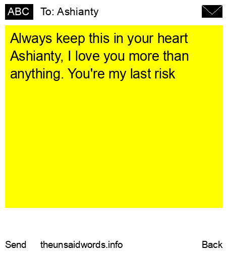 unsent message to Ashianty 