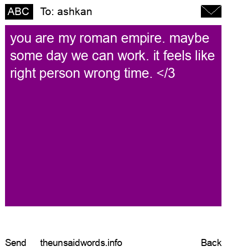 unsent message to ashkan