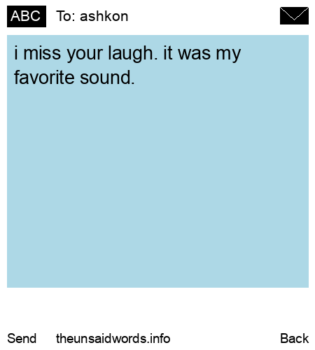 unsent message to ashkon
