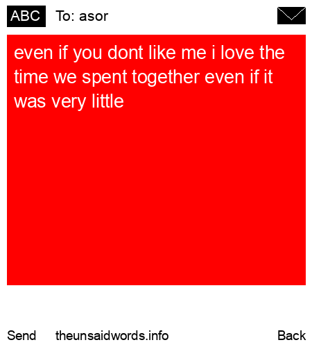 unsent message to asor 