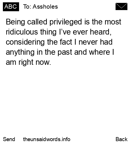 unsent message to Assholes