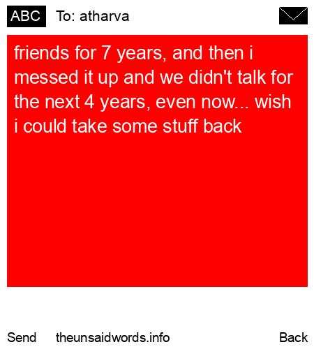 unsent message to atharva