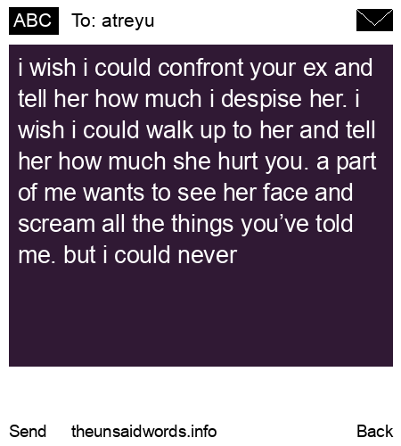 unsent message to atreyu