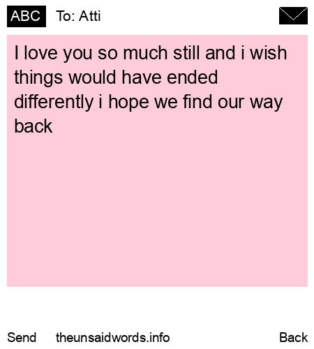 unsent message to Atti