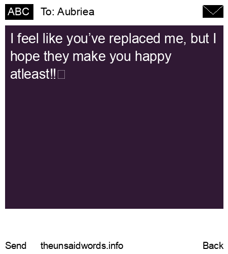 unsent message to Aubriea
