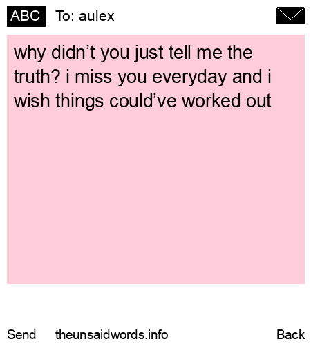 unsent message to aulex