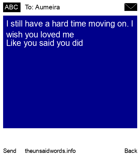 unsent message to Aumeira
