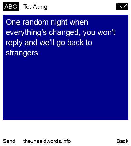 unsent message to Aung