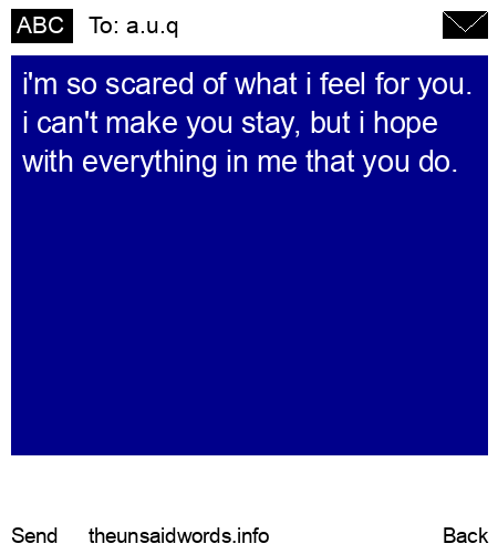 unsent message to a.u.q