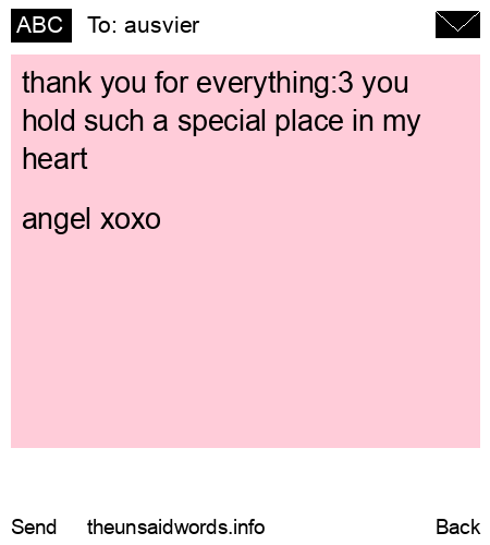 unsent message to ausvier