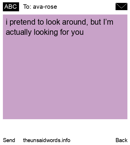 unsent message to ava-rose