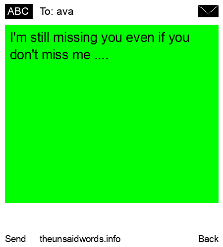 unsent message to ava