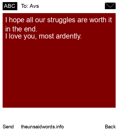 unsent message to Avs