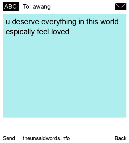 unsent message to awang