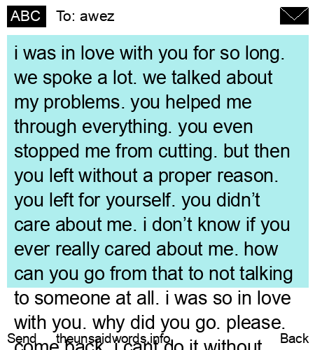 unsent message to awez