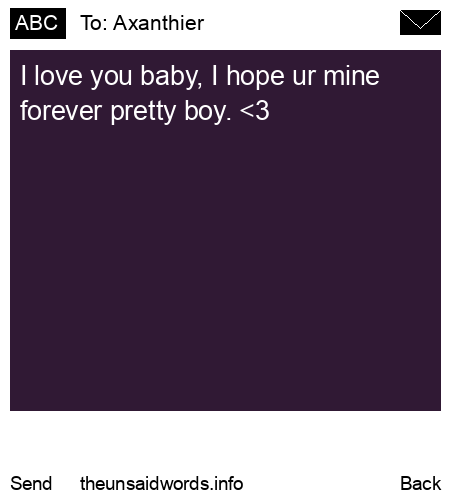 unsent message to Axanthier 