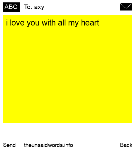 unsent message to axy