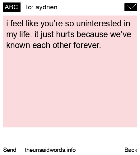 unsent message to aydrien