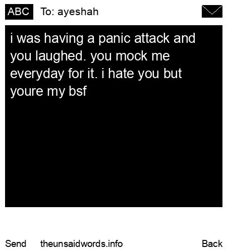 unsent message to ayeshah