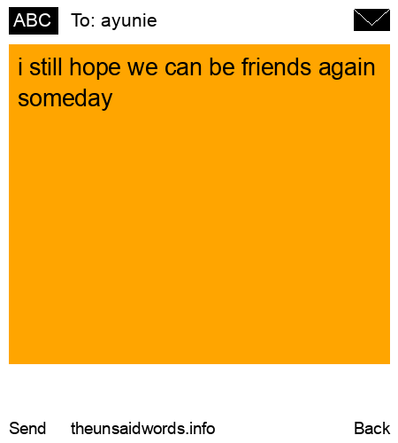 unsent message to ayunie