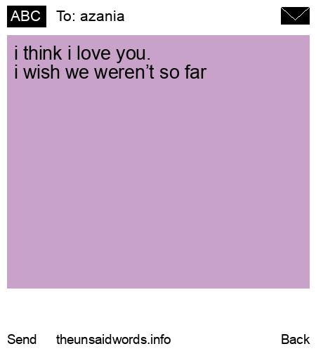unsent message to azania 