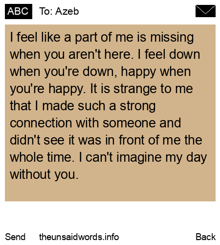 unsent message to Azeb