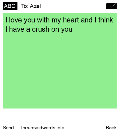 unsent message to Azel 