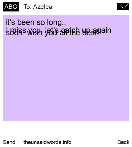 unsent message to Azelea