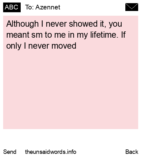 unsent message to Azennet