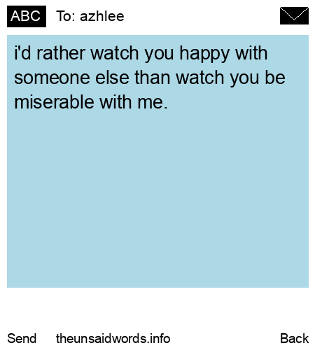 unsent message to azhlee