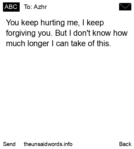 unsent message to Azhr