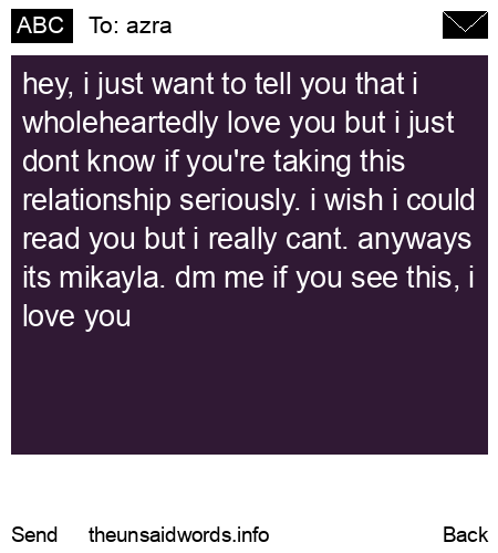 unsent message to azra