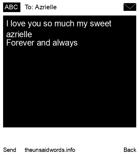 unsent message to Azrielle