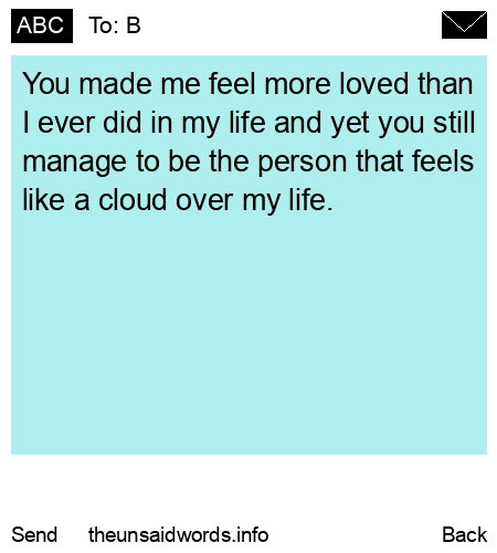 unsent message to B