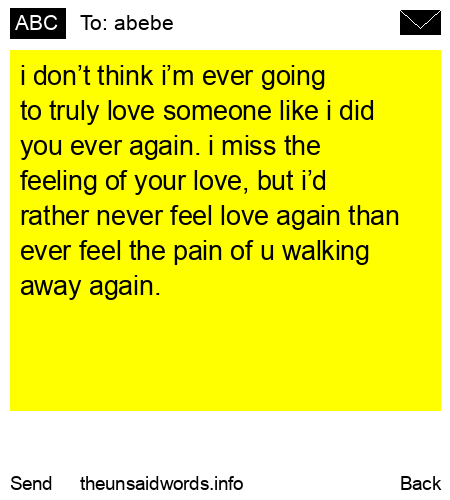 unsent message to abebe